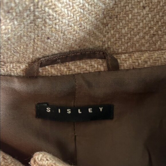 Sisley Tan Wool Blend Coat - Picture 3 of 7